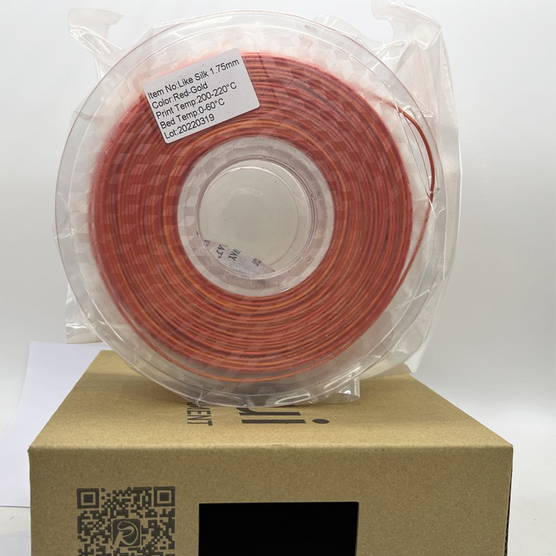 Pinrui högkvalitativ rödguld regnbåge 1,75mm 3d skrivare pla filament