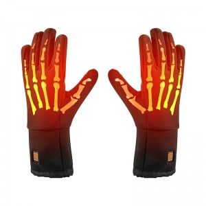 Elektriska vattentäta varma handskar för skidåkning, justerbar temperaturbatteri Uppvärmningshandskar för män/women