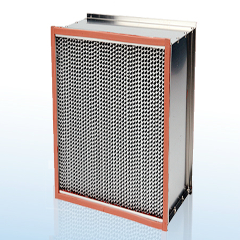 Högt Temp Clean Room HEPA HVAC Air Filters H13 Galvaniserad stålram