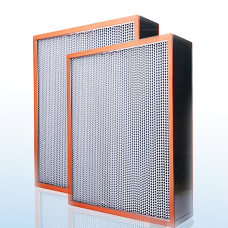 Högt Temp Clean Room HEPA HVAC Air Filters H13 Galvaniserad stålram
