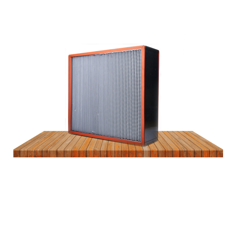 Högt Temp Clean Room HEPA HVAC Air Filters H13 Galvaniserad stålram