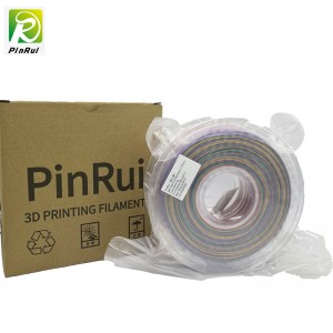 Pinrui Glitter PLA 1.75mm 3d skrivarfilament glittrande blinkande regnbåge färg