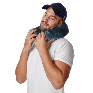 Uppvärmdnacke kudde för resor, bärbar huvud Cervical support vila kudde twist