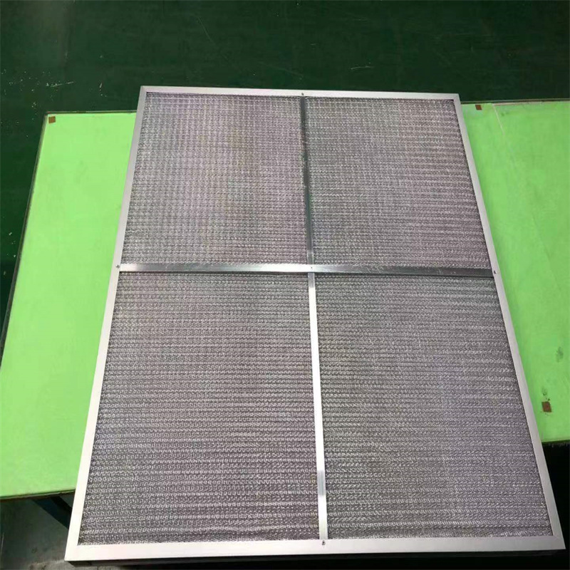 Kommersiellt köksområde Hood Metal Mesh Fettfilter/aluminum Tvättbar Pläterad Panel Pre VVS-filter