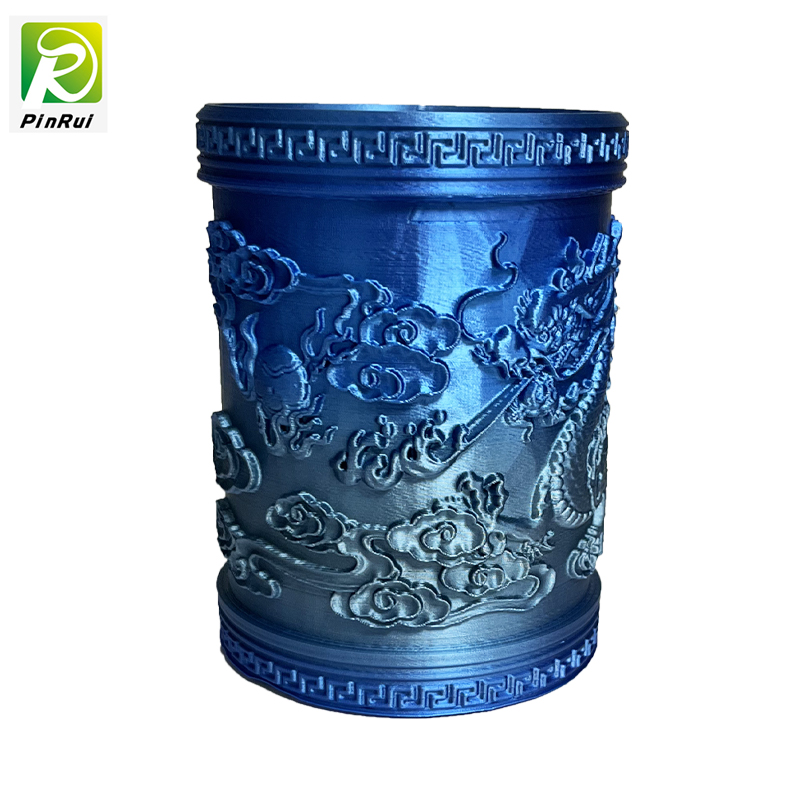 Pinrui högkvalitativ blå-silver regnbåge 1,75mm 3d skrivare pla filament