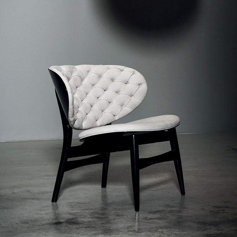 Högkvalitativ Modern Design High Back Accent Chair Luxury Äkta Läder Sofa Stol för vardagsrum