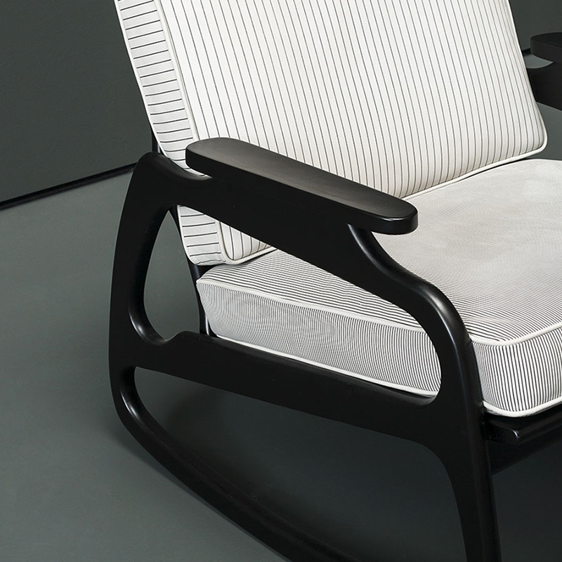 Fransk träram Tyg Enstaka soffa Armstol Modern Lounge Accent Stolar för vardagsrumsmöbler