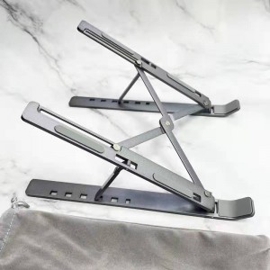 Laptop Stand Tablet Aluminium Alloy Computer Stand Folding Lift Desktop Vertikal Monitor Cooling Stand