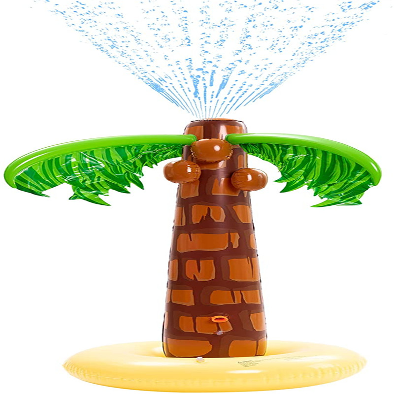 Uppblåsbara Palm Coconut Tree Toy, Utomhus Float Decoration för Beach Background