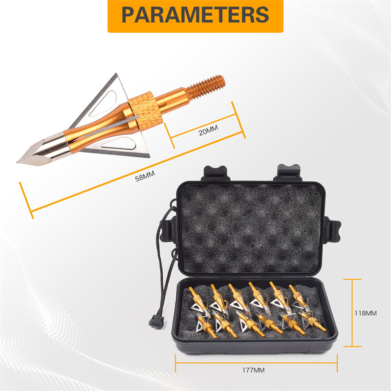 Elongarrow 100grain bågskytte arrow broadheads jakt arrow skruv tips broadhead