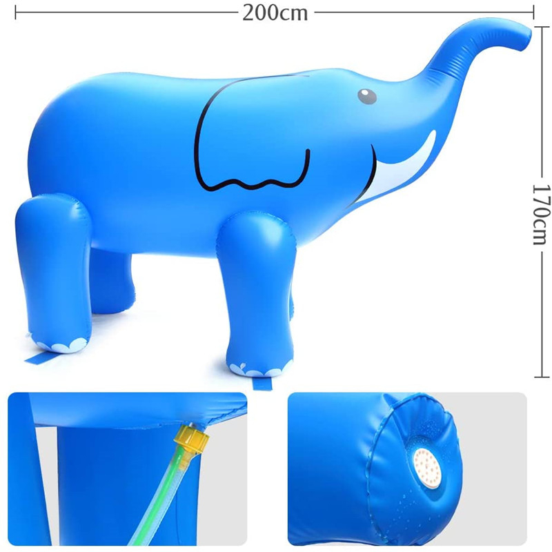 Fabriksuttag Uppblåsbara Elephant Toy, PVC Uppblåsbara annonsering Tecknad Karaktär Float, luftfylld leksak för barn