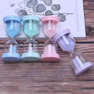 Sand Timers för barn, förskola lärande leksaker, färgstarka timers 1/3/5/10/15/30 minuter klassrumstimer, timglas tandborste timer, sensoriska leksaker