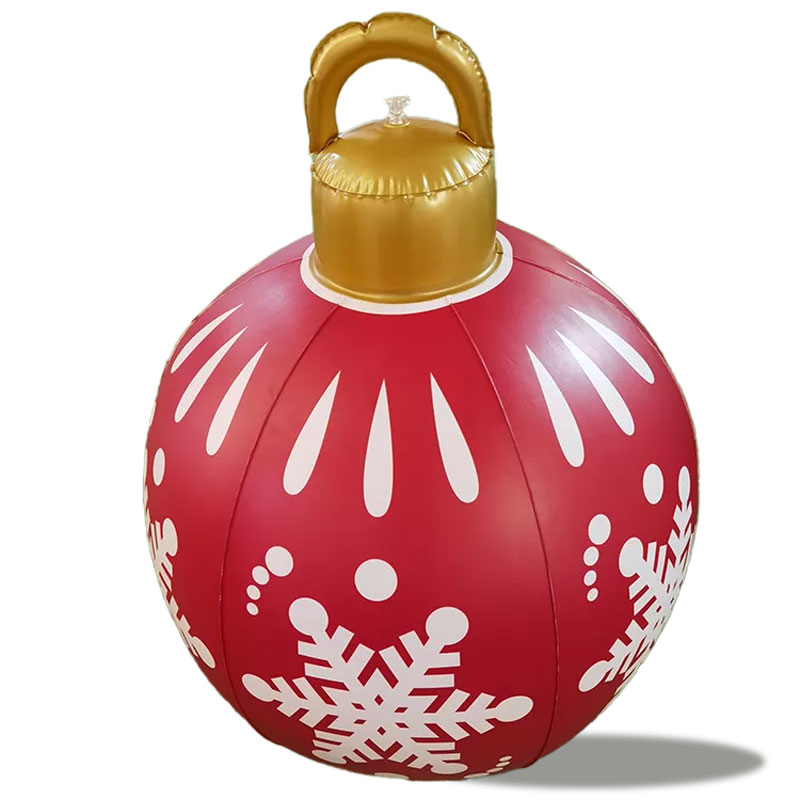 Juluppblåsbara dekorationsbollar, jul PVC uppblåsbara hängande ornament