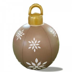 Juluppblåsbara dekorationsbollar, jul PVC uppblåsbara hängande ornament