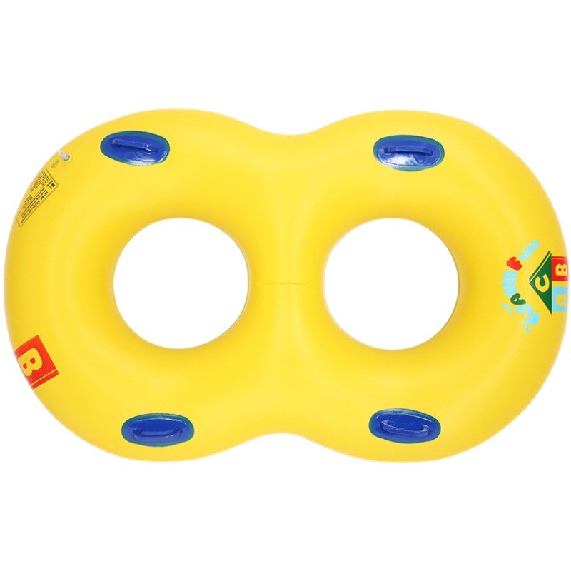 Uppblåsbara Life Buoy Double Swimming Ring, för manliga och kvinnliga par-barn-barns vatten leksaker rafting