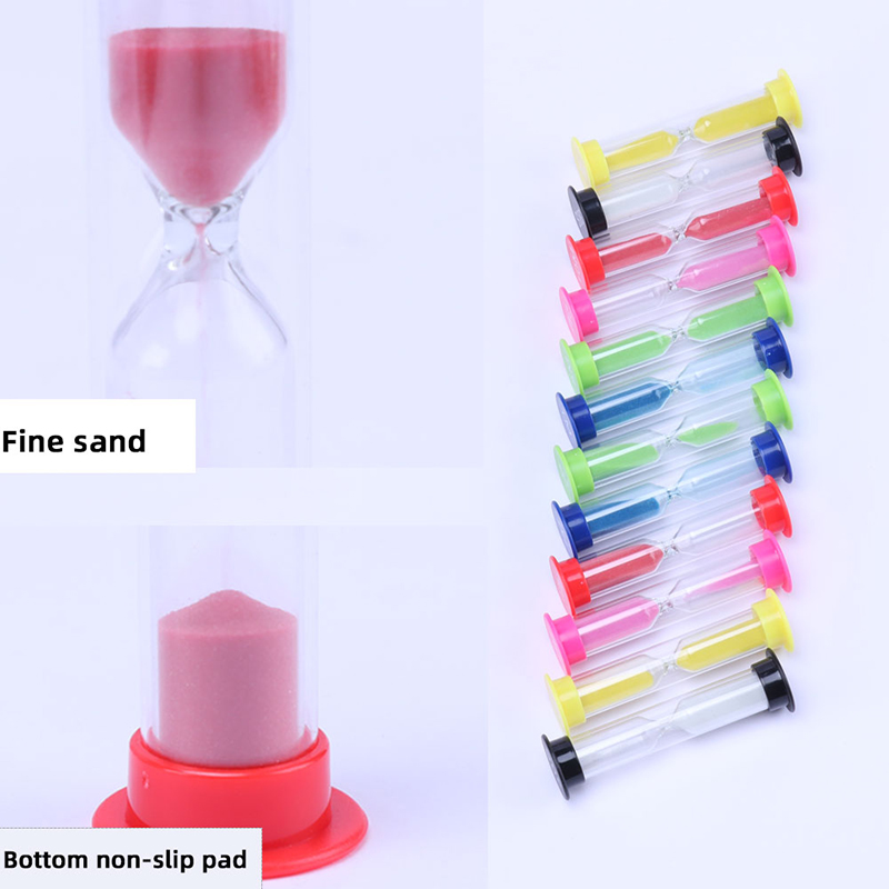 6 st plaststimer Sandglas Timglas Sandklocka Timer 30 sek/1 min/2 min/3 min/5 min/10 min