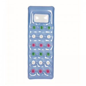 Luft soffa pvc lounge stol simma utrustning flytande 18 hål utomhus madrass