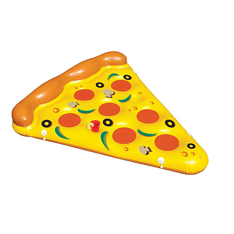 PVC uppblåsbara stora vuxna float pizza float, vatten leksak för pool, strand