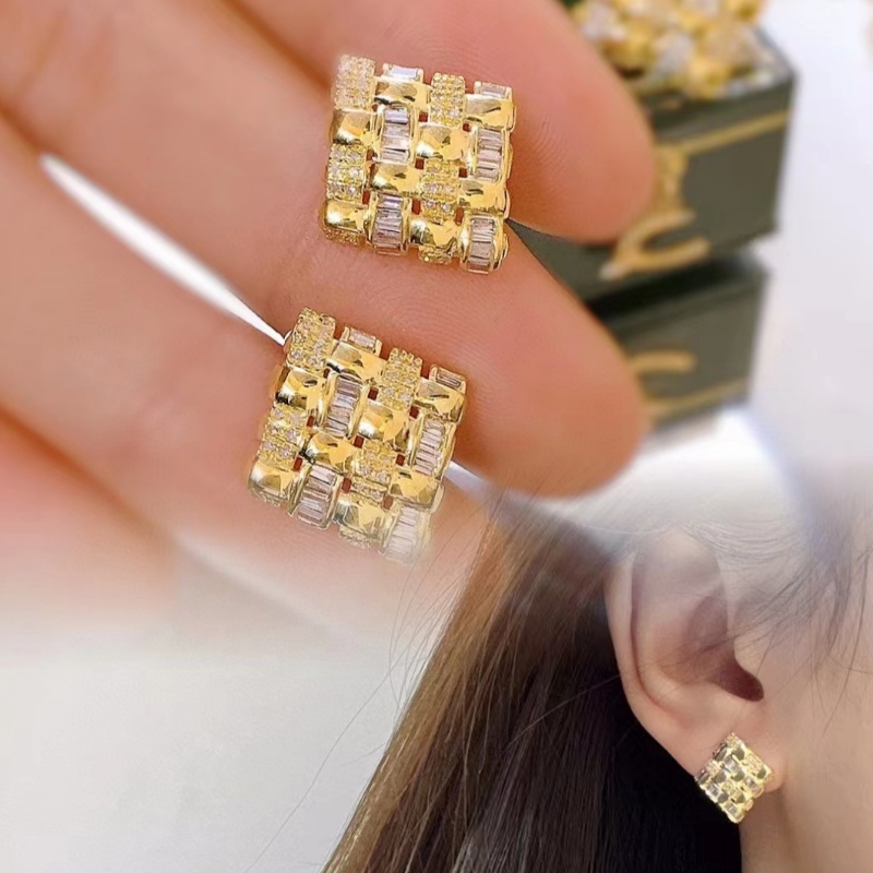 Tuochen smycken guldhopp örhängen design 9k/10k/14k/18k guldhopp örhängen för kvinnor