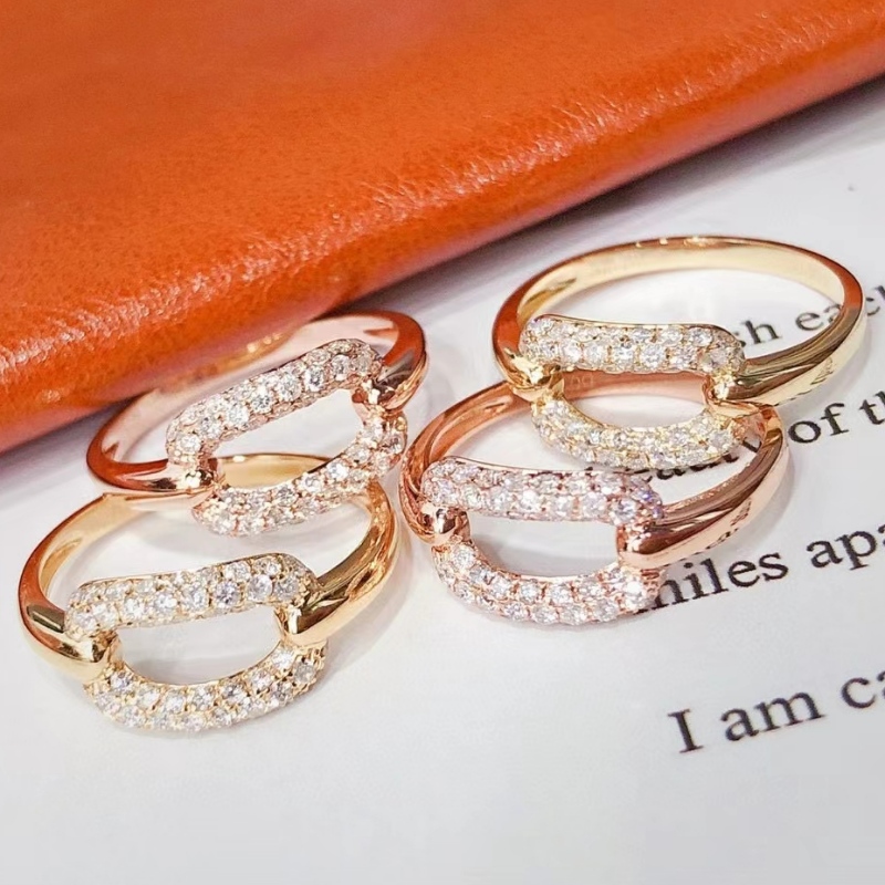 10k 14k 18k Solid Gold Ring Daglig smycken Ins Style Wedding Ring för kvinnor