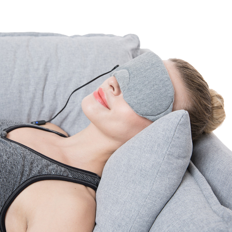 Custom Logo Travel Eye Mask, Personlig Värmepanna för att sova