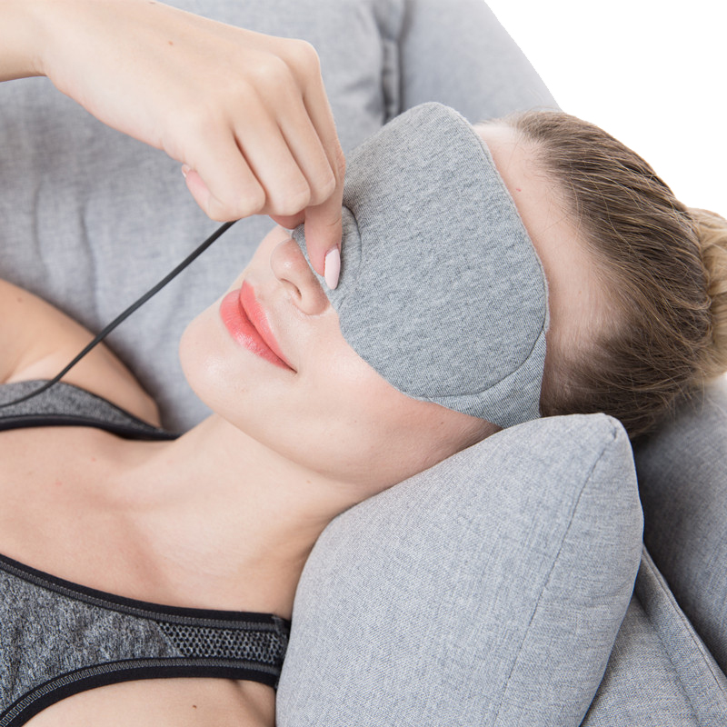 Custom Logo Travel Eye Mask, Personlig Värmepanna för att sova