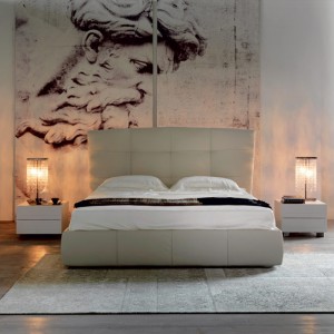 Sovrum möbler trä sängbord modernt massivt tränattbord aska trä säng skåp