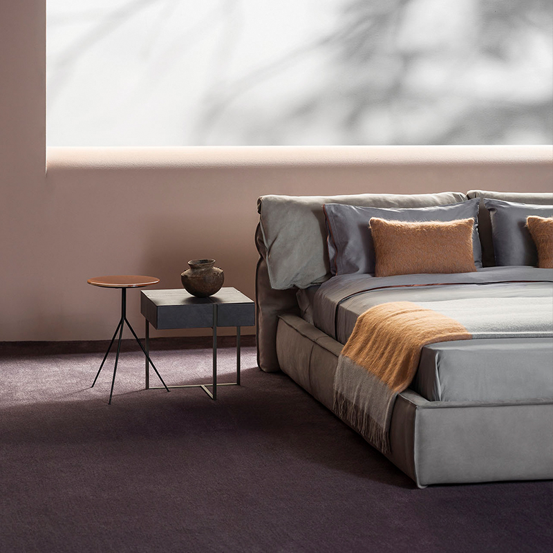 lyx queen size säng kung storlek dubbelsäng modern läder säng rum möbler