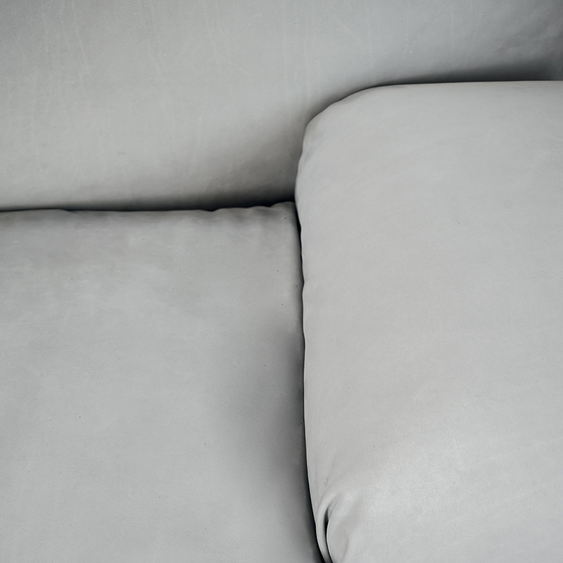 Italienskt läder trä modern 3 -sits tyger soffa uppsättning för vardagsrum