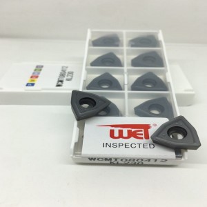 WCMT -insatsbearbetningsstål, rostfritt stål, gjutjärn, aluminiumlegering, mässing
