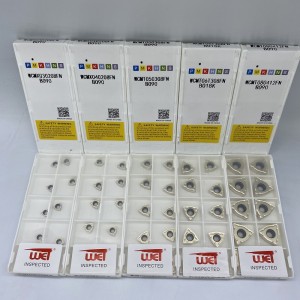 WCMT -insatsbearbetningsstål, rostfritt stål, gjutjärn, aluminiumlegering, mässing