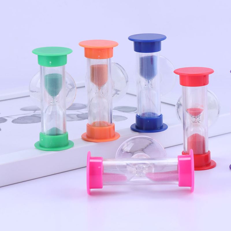 Mini timglas för duschtimer/teeth borstningstimer med sugkopp