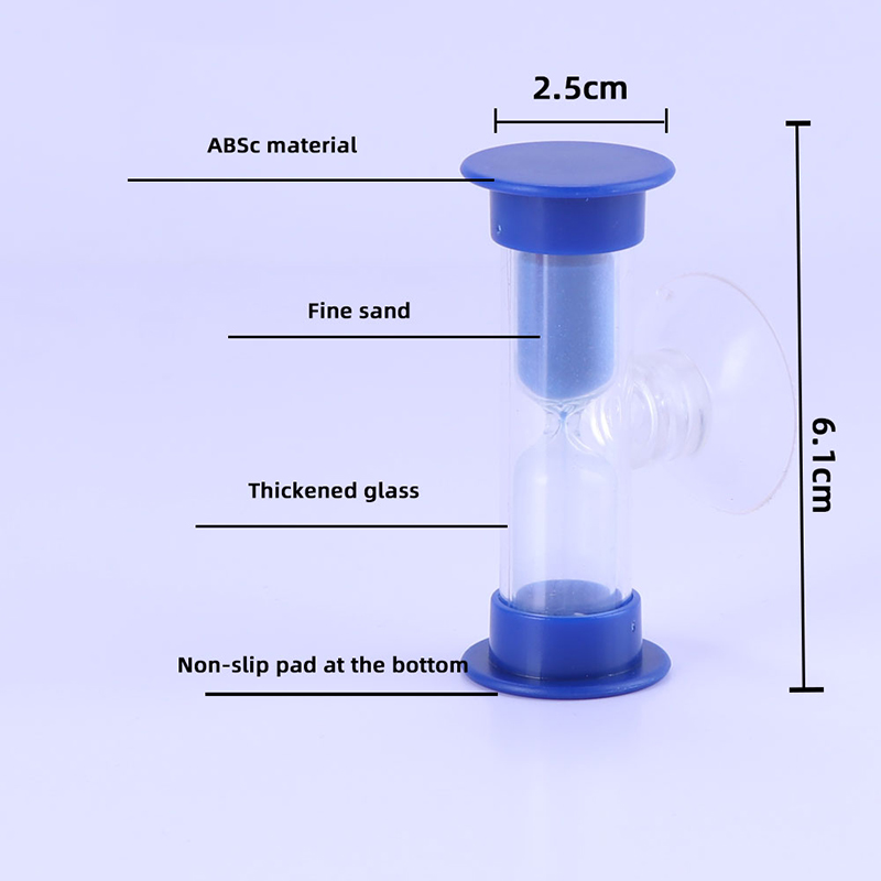 Mini timglas för duschtimer/teeth borstningstimer med sugkopp