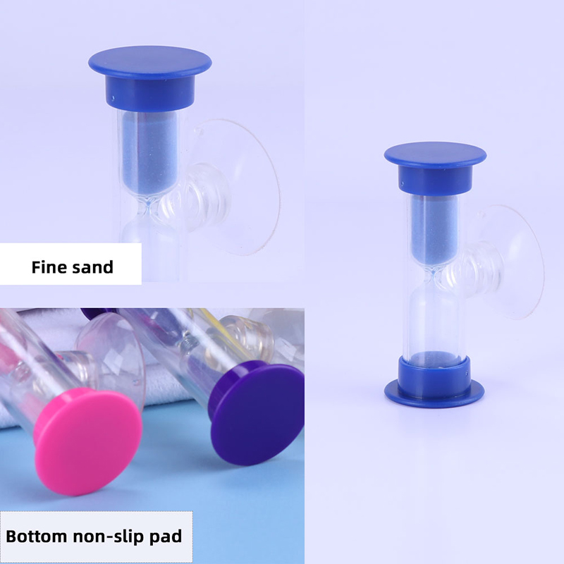 Mini timglas för duschtimer/teeth borstningstimer med sugkopp