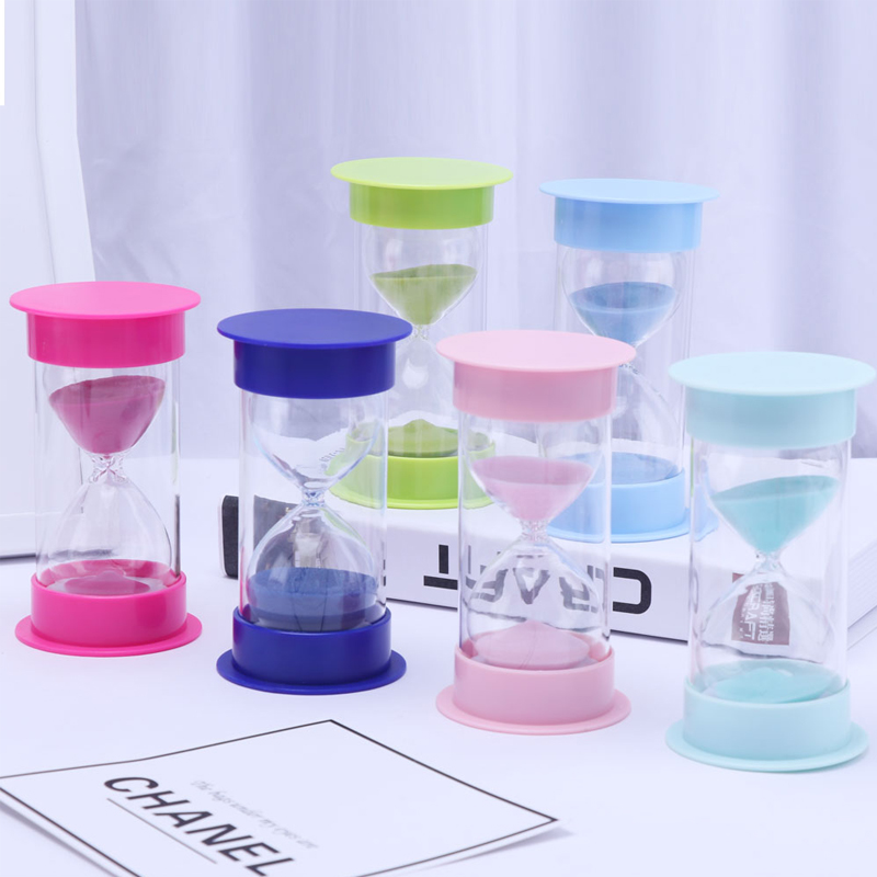 Amazon varm försäljning 30 minuter grön plastdekorationer timglas 1 minut sandtimers 3 min spel sandglasfabrik varm försäljning 15 30 60 minuter gåva färgglad souvenir uppsättning glas sand timer design timglas