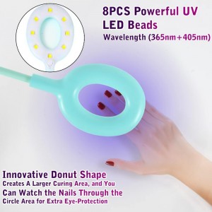 M&r 102 trådlös LED -nagellampa&16w fluorescerande lampa