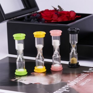 barn glad tid 5 minuter liten plast mini en minut glas minuter sand timer