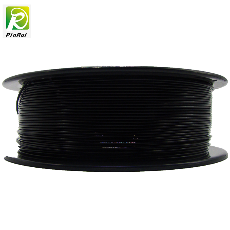 Pinrui 3D -skrivare 1.75mmpetg filament Svart färg för 3D -skrivare