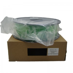 Pinrui 3D -skrivare 1.75mmpetg filament Svart färg för 3D -skrivare