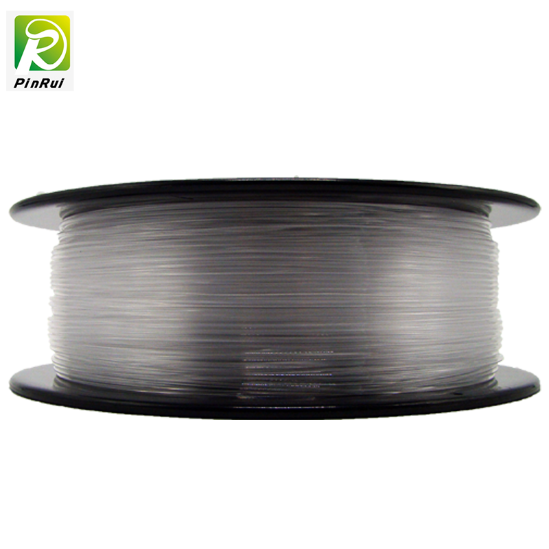 Pinrui 3D -skrivare 1.75mmpetg filament transparent färg för 3D -skrivare