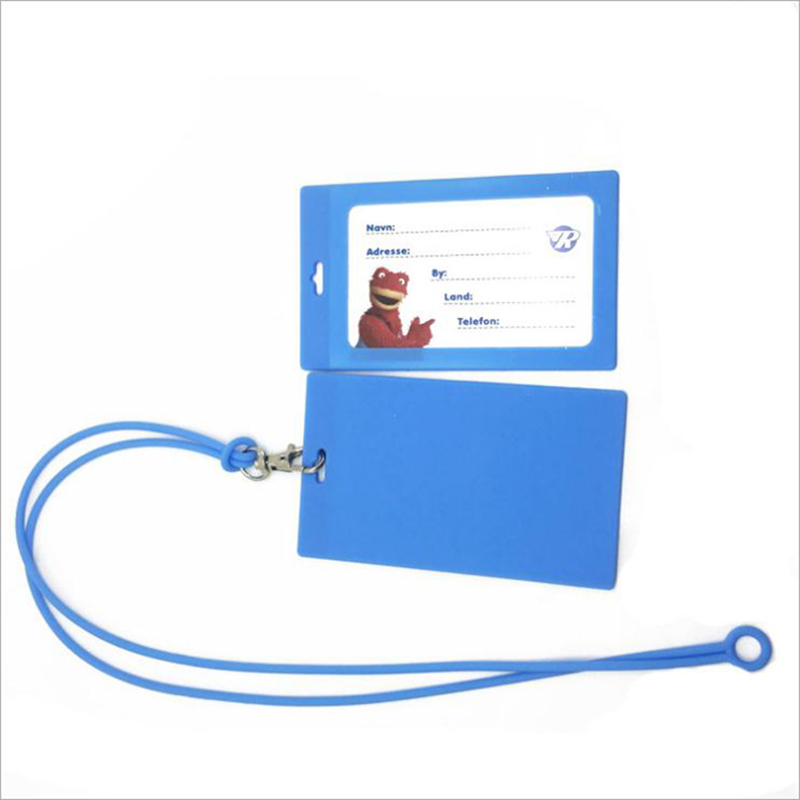 Fabriks grossist Silikon -ID -korthållare Badge ID Namn Kort CASE -tagghållare med tydligt akrylfönster