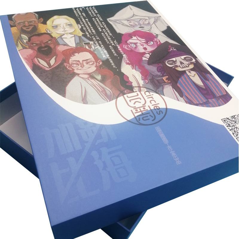 Skriptdödande Storyline Packaging Box Custom Special Hard World Cover Color Printing Box Script Dilling Packaging Present Box Anpassning