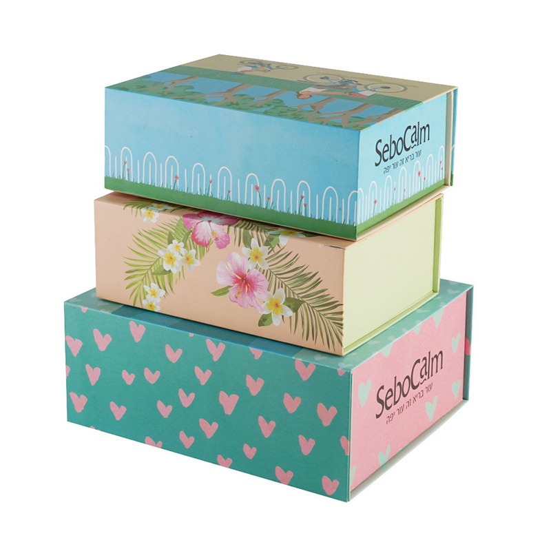 Magnet Foldbar Flip Book-Shaped Boutique Present Box Scarf Box Gift Box High-End Hardcover Cardboard Anpassning