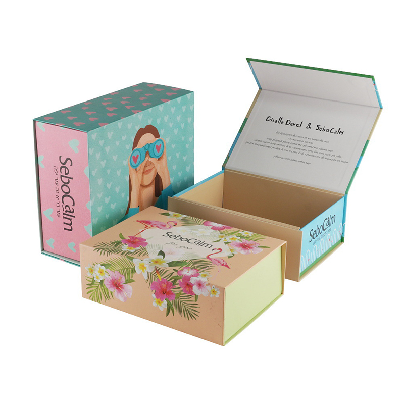Magnet Foldbar Flip Book-Shaped Boutique Present Box Scarf Box Gift Box High-End Hardcover Cardboard Anpassning