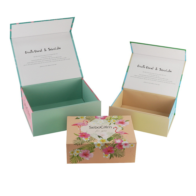 Magnet Foldbar Flip Book-Shaped Boutique Present Box Scarf Box Gift Box High-End Hardcover Cardboard Anpassning
