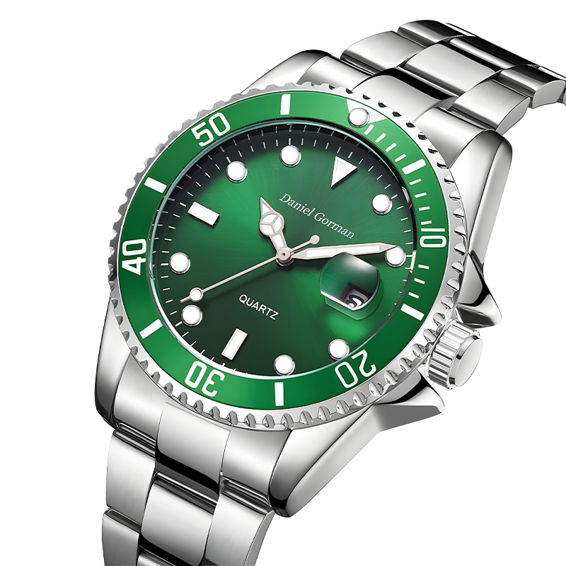 Daniel Gorman Top Quality Men \\ 's Sports Watch Waterproof Classic rostfritt stål Strap Fashion Men \\' s Watch Business Quartz Watchrm001