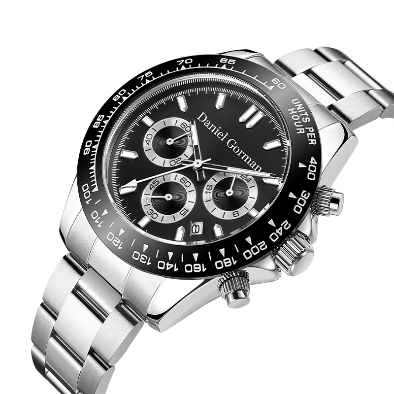 Daniel Gorman Brand Wholesales Strap Luxury Mens klockor Lysande 30m vattentät kronografkvart klockor män wristrm220428