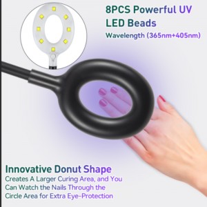 M&r 102a trådlös LED -nagellampa&16w fluorescerande lampa