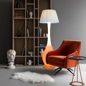 Morden Style Floor Light Multicolor Smart Speaker Floor Lamp Home Stand Lamp med batteri