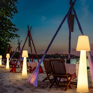 Festival Dekorativ polyeten utomhus LED stående golvlam